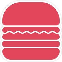 Burger Bar Icon Style vector