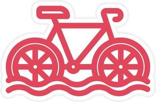 Water Tricycle Icon Style vector