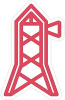 Observation Tower Icon Style vector