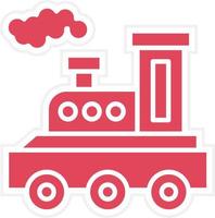 Steam Train Icon Style vector