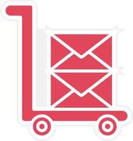 Mail Carriage Icon Style vector