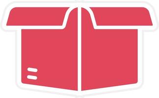 Box Opened Icon Style vector