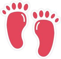 Footsteps Icon Style vector