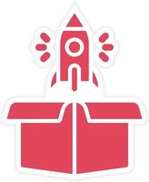 New Product Launch Icon Style vector