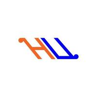 HU letter logo creative design with vector graphic