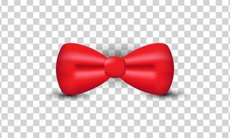 unique 3d realistic red textured bow icon design isolated on vector