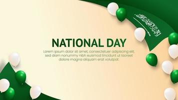 Saudi Arabia National day Banner vector