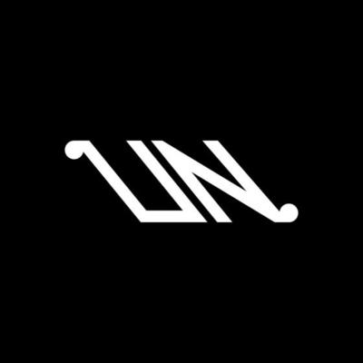 UN letter logo creative design with vector graphic