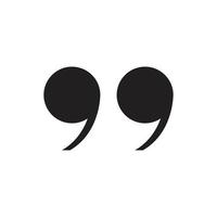 eps10 black vector quotation mark icon isolated on white background. double quotes symbol in a simple flat trendy modern style for your website design, logo, UI, pictogram, and mobile application