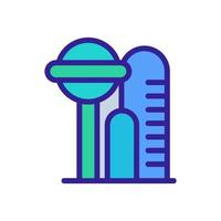 city future icon vector. Isolated contour symbol illustration vector