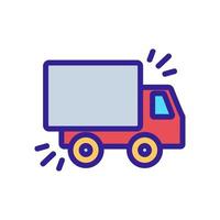 heavy truck sound icon vector outline illustration