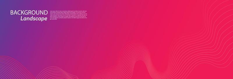 Colorful abstract wave in black background. dynamic abstract line design in modern and luxurious style. panoramic wallpaper design for banner.