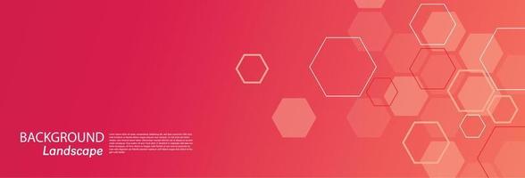 Panoramic trendy in minimalist vector design. Abstract hexagon geometric for wallpaper illustration. Modern simple cover and banner design. composition of honeycomb layout into modern background