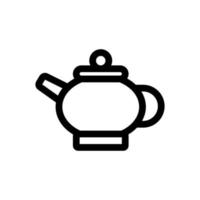 vector de icono de té. ilustración de símbolo de contorno aislado