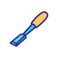 straight chisels icon vector outline illustration