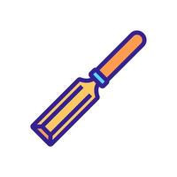 tool chisel icon vector outline illustration