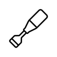 small hand spatula icon vector outline illustration