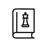 tutorial chess icon vector outline illustration