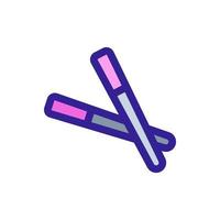 Sticks food icon vector. Isolated contour symbol illustration vector