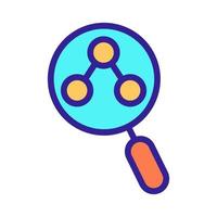 Chemical research icon vector. Isolated contour symbol illustration vector