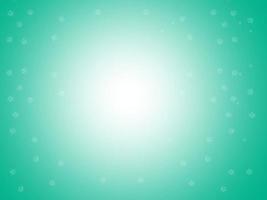 los copos de nieve esparcieron la luz del sol bajo la espesa niebla en una atmósfera verde brillante.fondo de navidad vectorial con espacio de copia vector