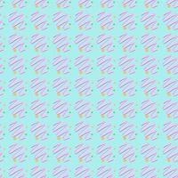 seamless pattern colorful neon pink wavy line curve and blue background,vector illustration vector