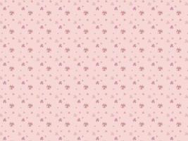 patrón lindo liso con flores pequeñas fondo rosa pastel vector