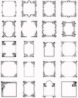 Decorative frames. Retro ornamental frame, vintage rectangle ornaments, and ornate border. Decorative wedding frames, antique museum picture borders, or deco divider. Isolated icons vector set