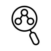 Chemical research icon vector. Isolated contour symbol illustration vector