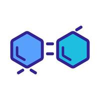 chemical formula icon vector. Isolated contour symbol illustration vector