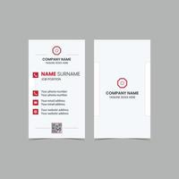 Double-sided Vector Modern Creative and Clean Business Card template. Portrait and landscape orientation. Horizontal and vertical layout. Vector illustration