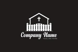 Church Logo Vector. Vintage Church Luxury Logo Design vector