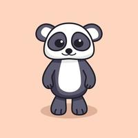 ilustración de vector premium lindo panda