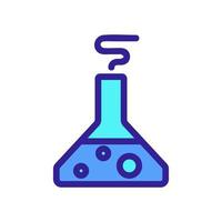 Chemical experience icon vector. Isolated contour symbol illustration vector