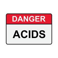 Danger acids sign icon vector for graphic design, logo, website, social media, mobile app, UI illustration