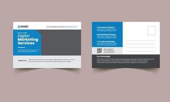 Creative corporate business Modern postcard EDDM design template vector