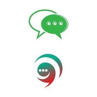 Speech bubble Logo template vector illustration