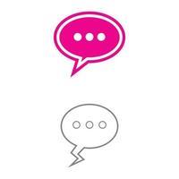 Speech bubble Logo template vector illustration