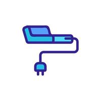 tangled charger wire icon vector outline illustration