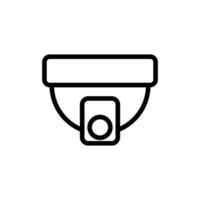 Camera cctv icon vector. Isolated contour symbol illustration vector