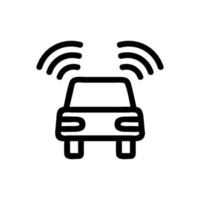 vector de icono de alarma de coche. ilustración de símbolo de contorno aislado