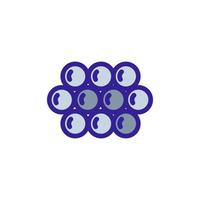 Caviar icon vector. Isolated contour symbol illustration vector