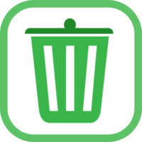 corbeille peut recycler l'icône de la corbeille png