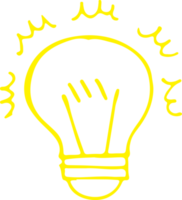 Drawing light bulb icon sign symbol design png