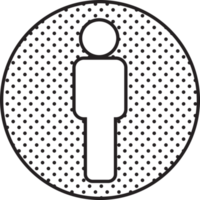 diseño de símbolo de signo de icono de personas png