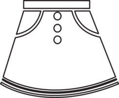 diseño de símbolo de signo de icono de faldas png