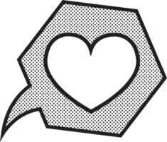 diseño de símbolo de signo de icono de corazón png