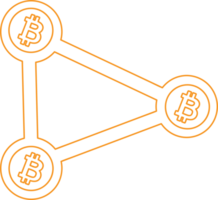 Bitcoin icon sign symbol design png