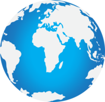 design de símbolo de sinal de ícone de mapa do mundo png