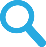 Magnifying glass sign  search icon png